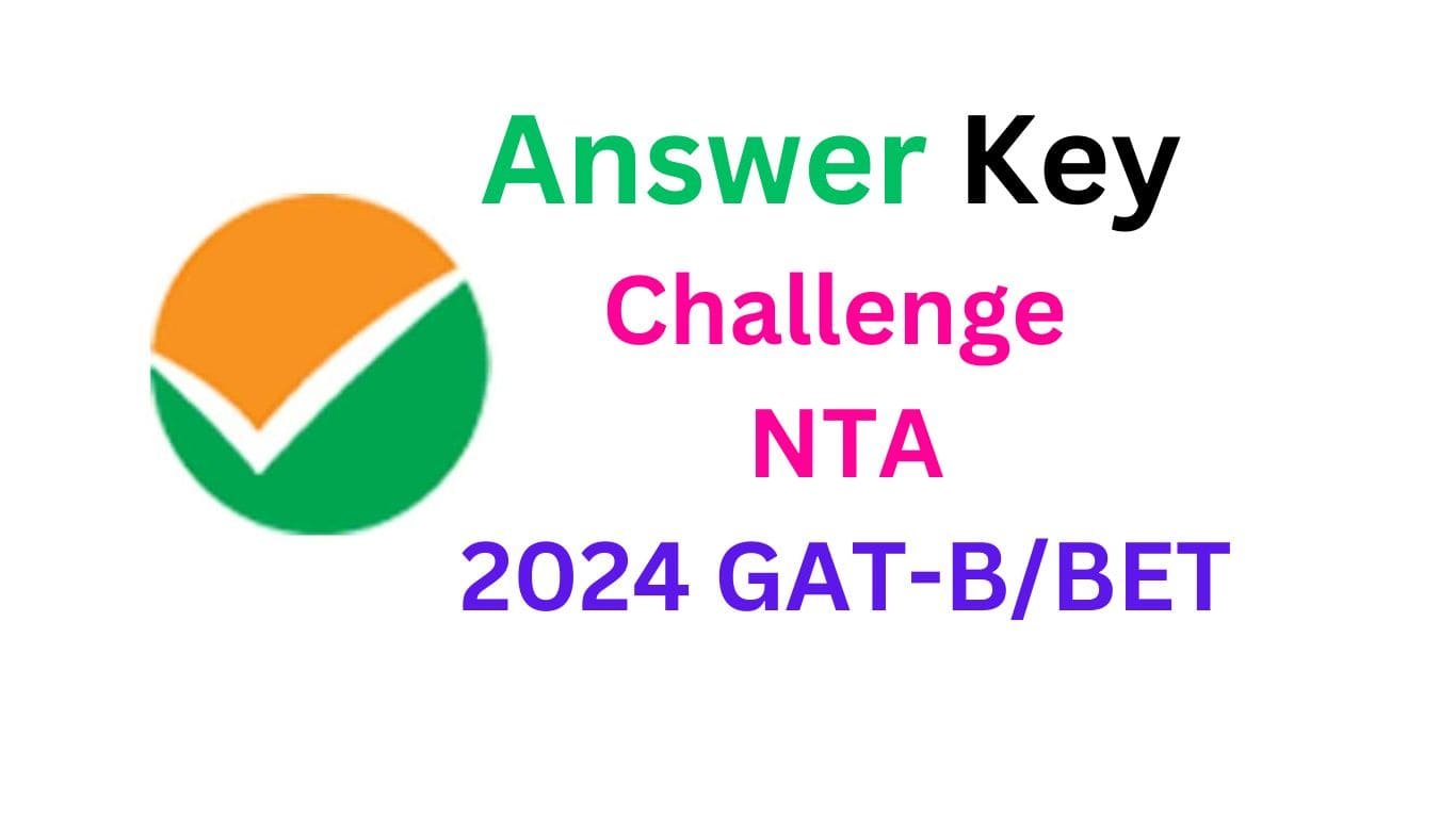  Answer Key Chalenge NTA 2024 GAT-B/BET 2024