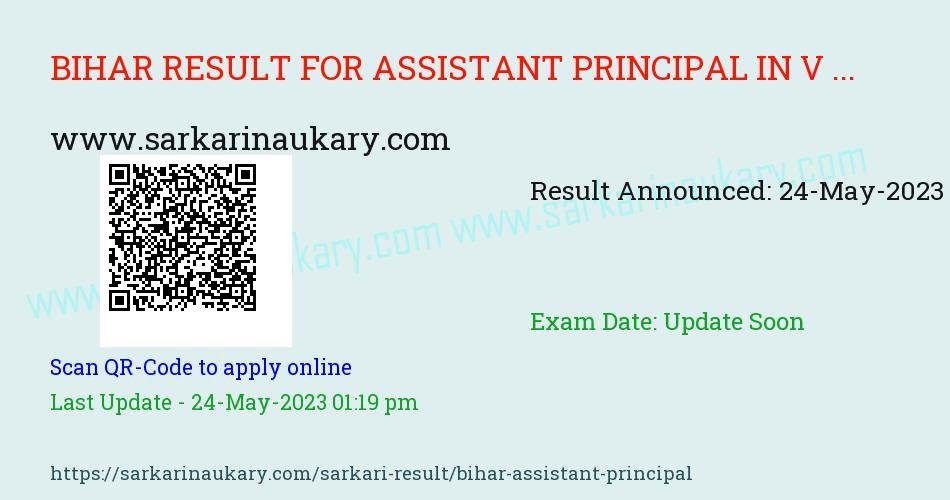  BPSC Result for Assistant Principal in various universities